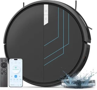 Luxe Dweilrobot Met Laadstation Zwart