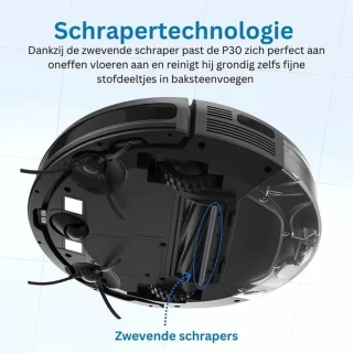 Luxe Dweilrobot Met Laadstation Zwart