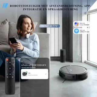 Luxe Robotstofzuiger met Dweilfunctie en Oplaadstation