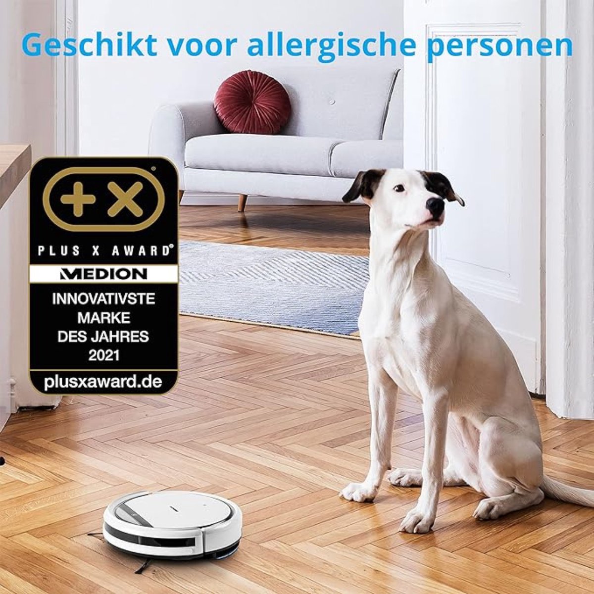 Luxe Robotstofzuiger Met Dweilfunctie Wit