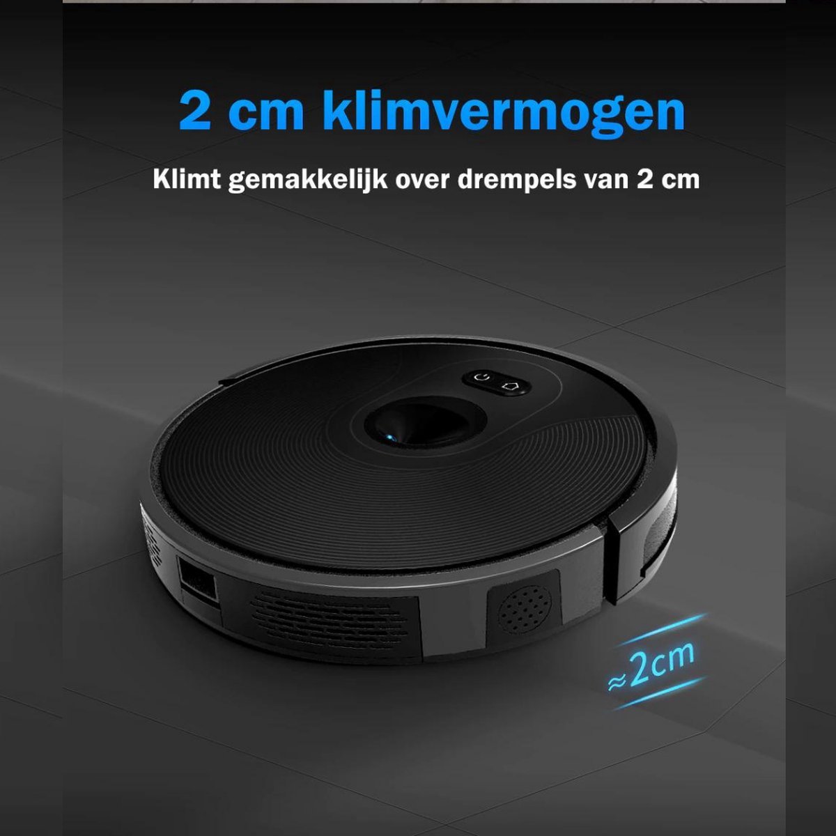 Majesticmania Robotstofzuiger met Dweilfunctie Zwart