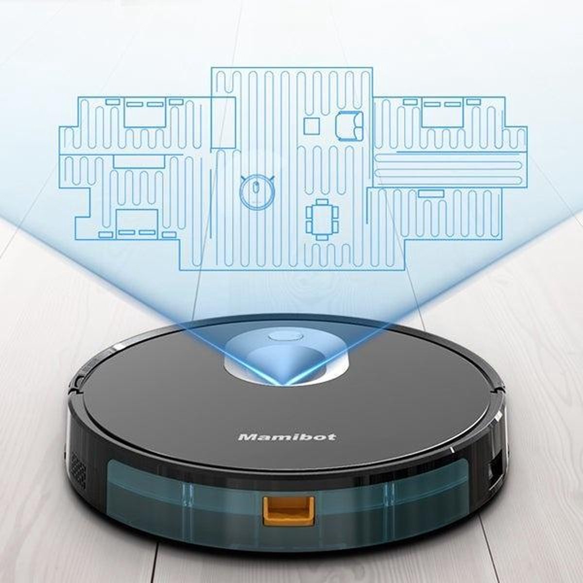 Mamibot EXVAC680S Smarteye robotstofzuiger wit