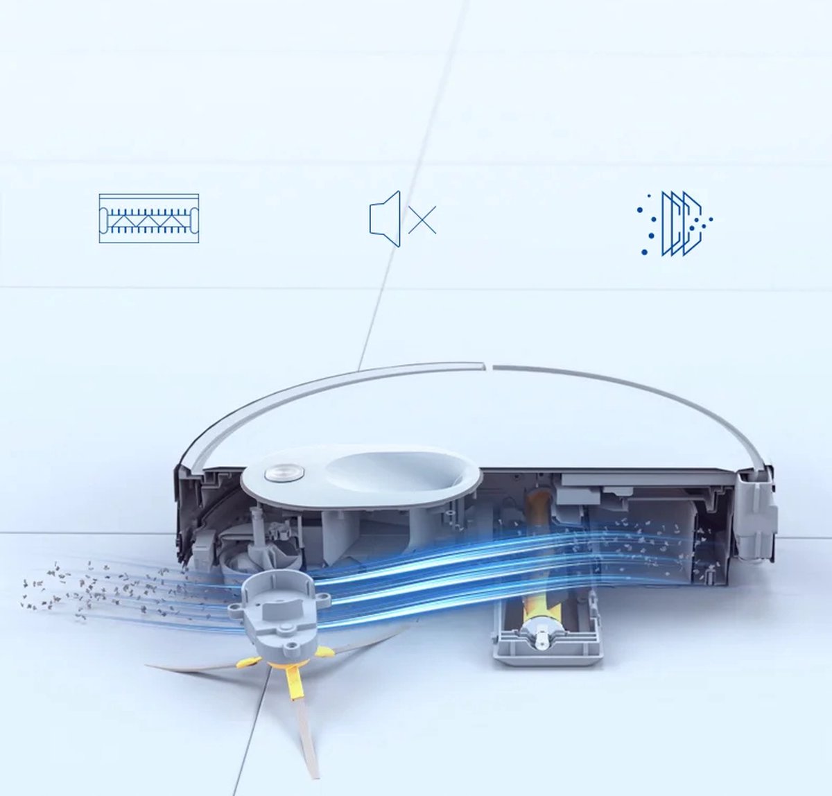 Mamibot EXVAC680S Smarteye robotstofzuiger wit