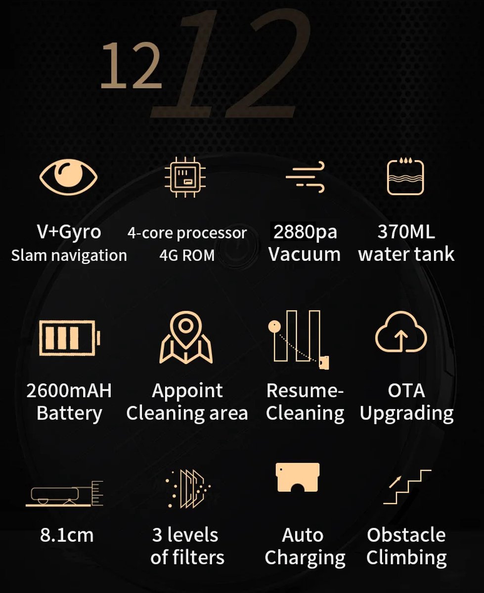 Mamibot EXVAC680S Smarteye robotstofzuiger wit