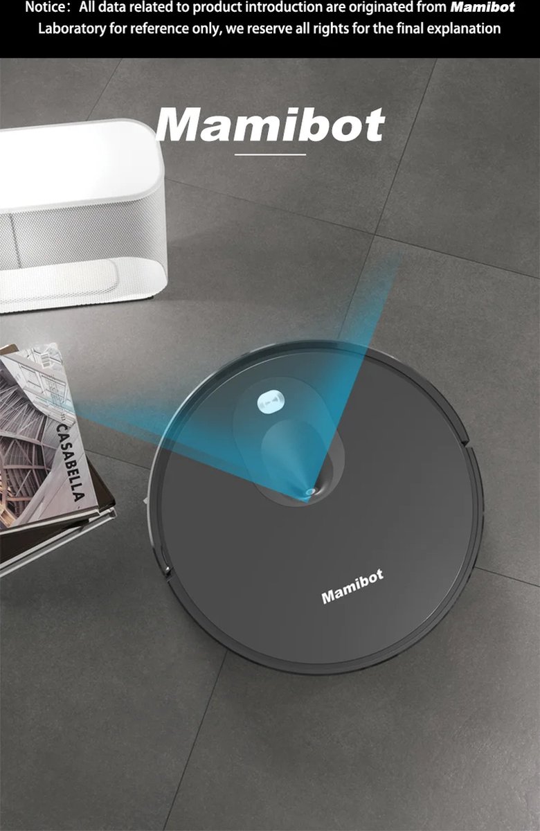 Mamibot EXVAC680S Smarteye robotstofzuiger wit