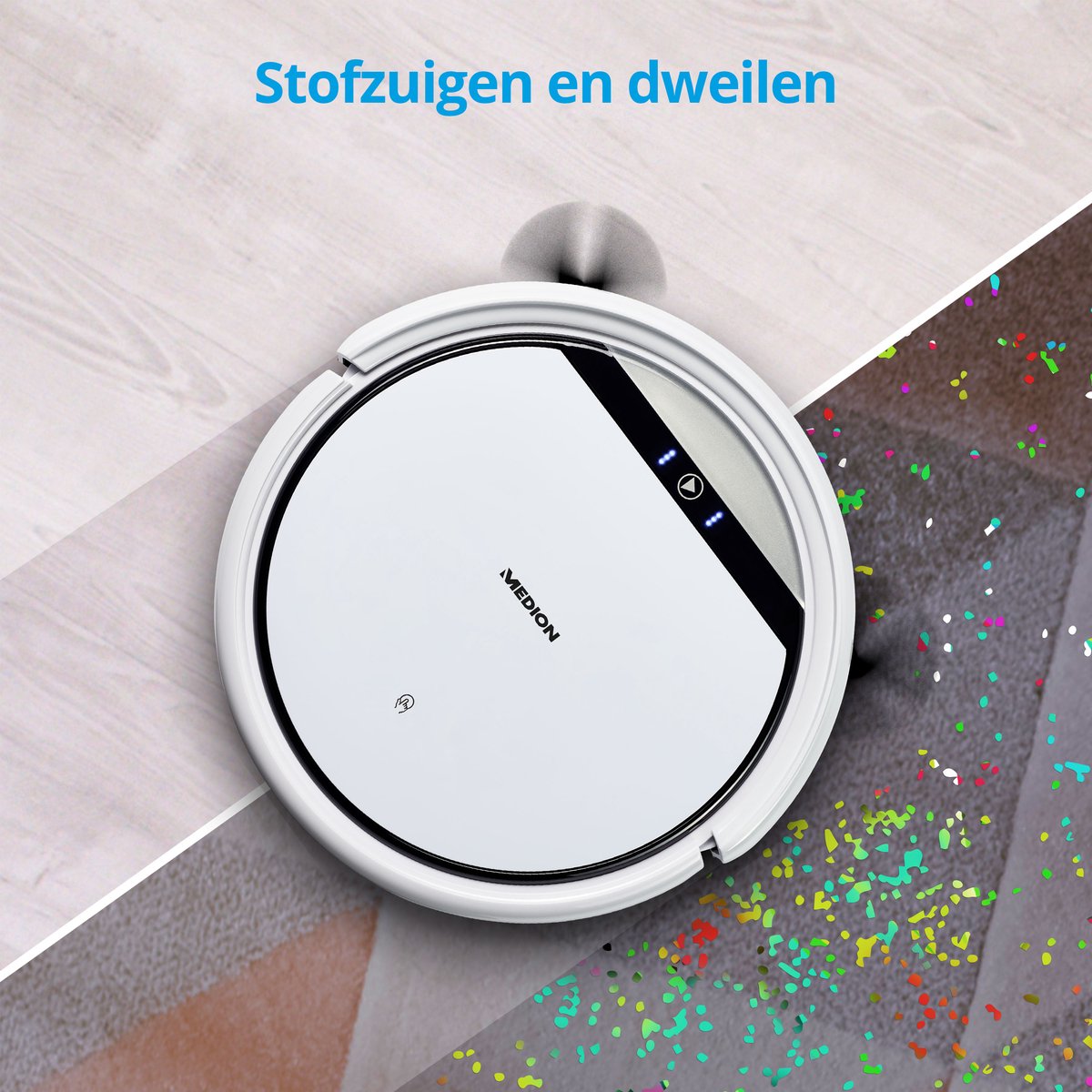 MEDION E32 SW robotstofzuiger met dweilfunctie