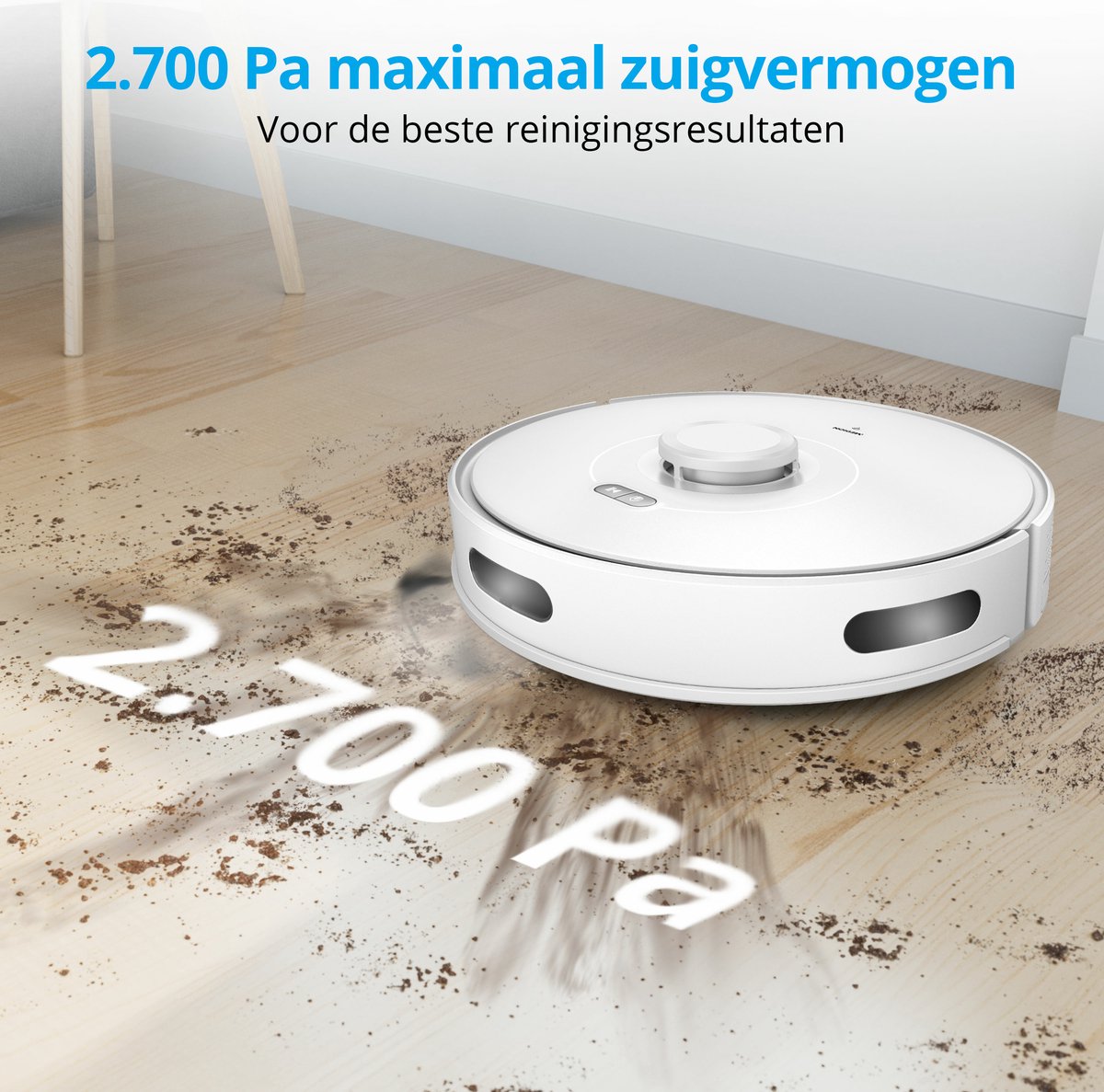 MEDION X10 SW Robotstofzuiger met Lasernavigatie