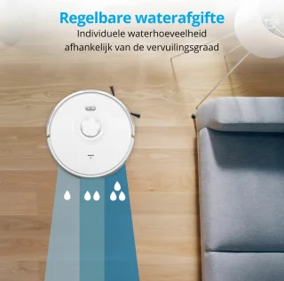 MEDION X10 SW Robotstofzuiger met Lasernavigatie