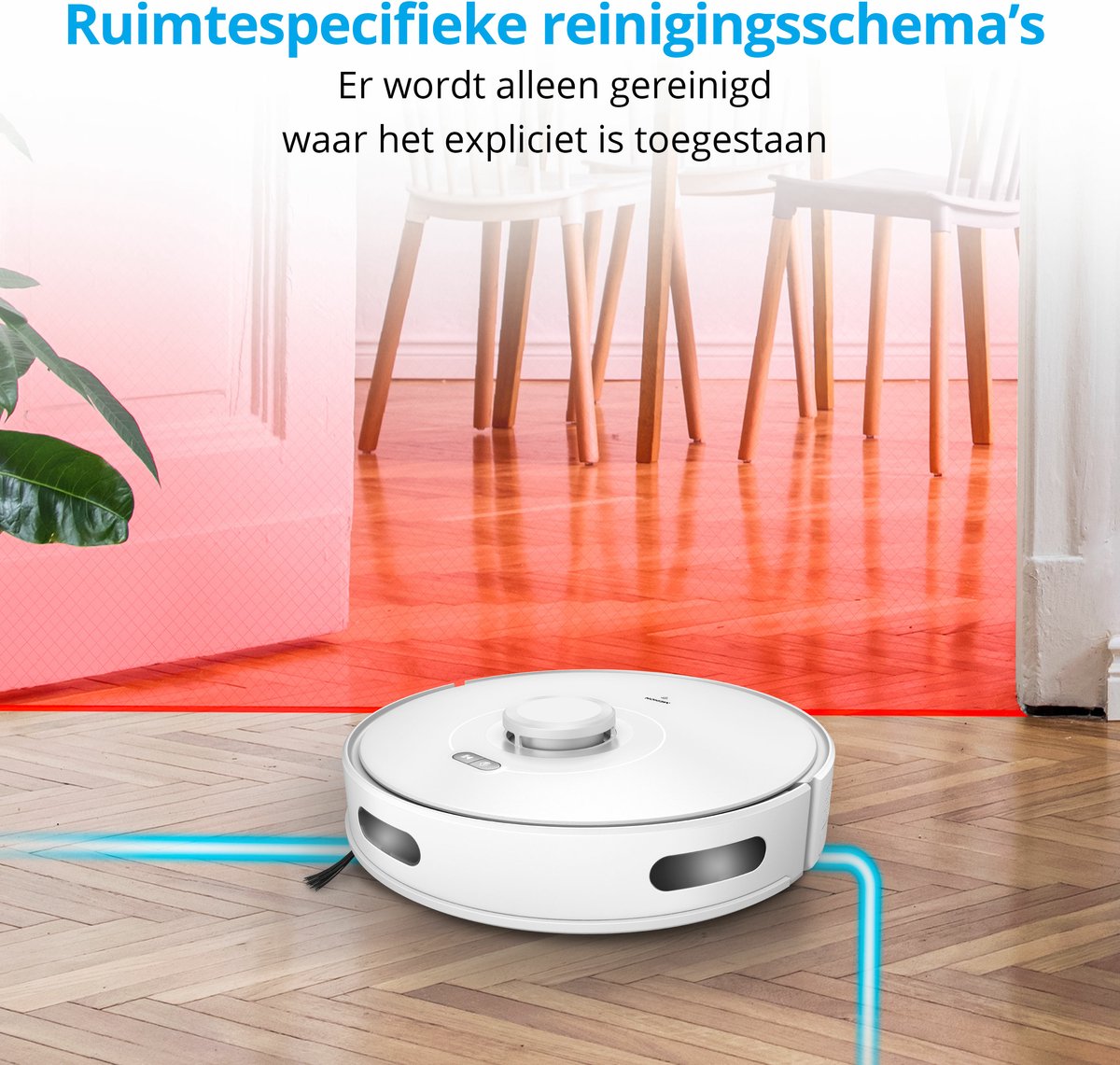 MEDION X10 SW Robotstofzuiger met Lasernavigatie