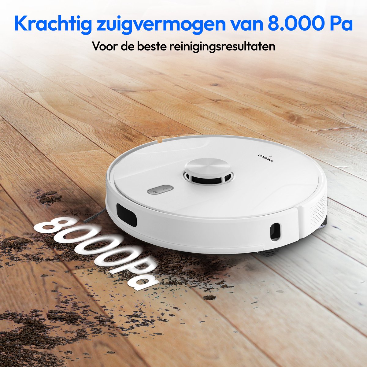 MEDION X41 SW robotstofzuiger met lasernavigatie en wisfunctie