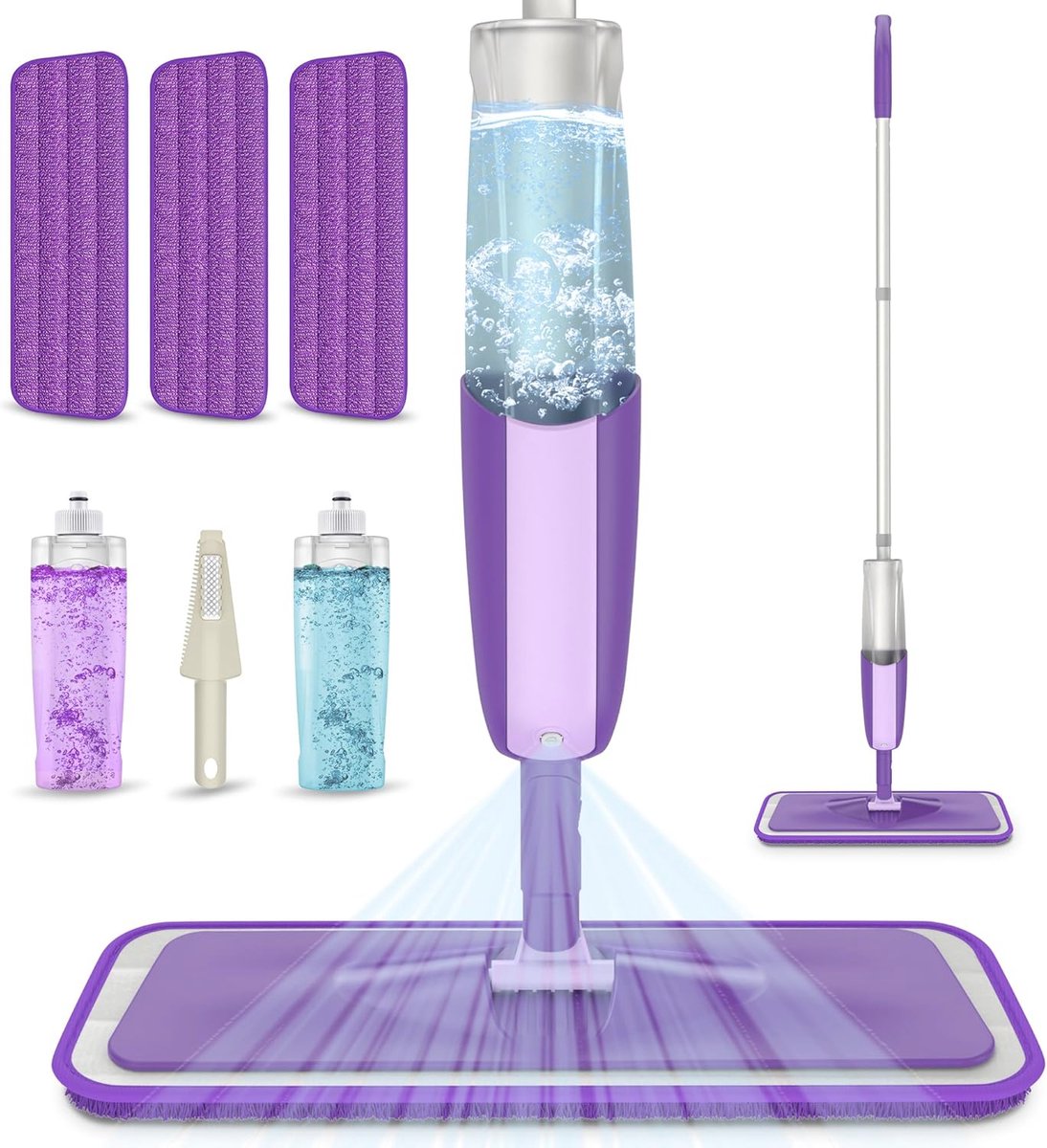 Microvezel Spray Mop 360° voor Laminaat en Tegels