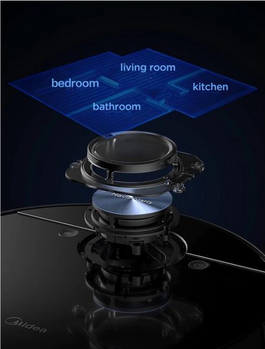 Midea M7 Robotstofzuiger Zwart