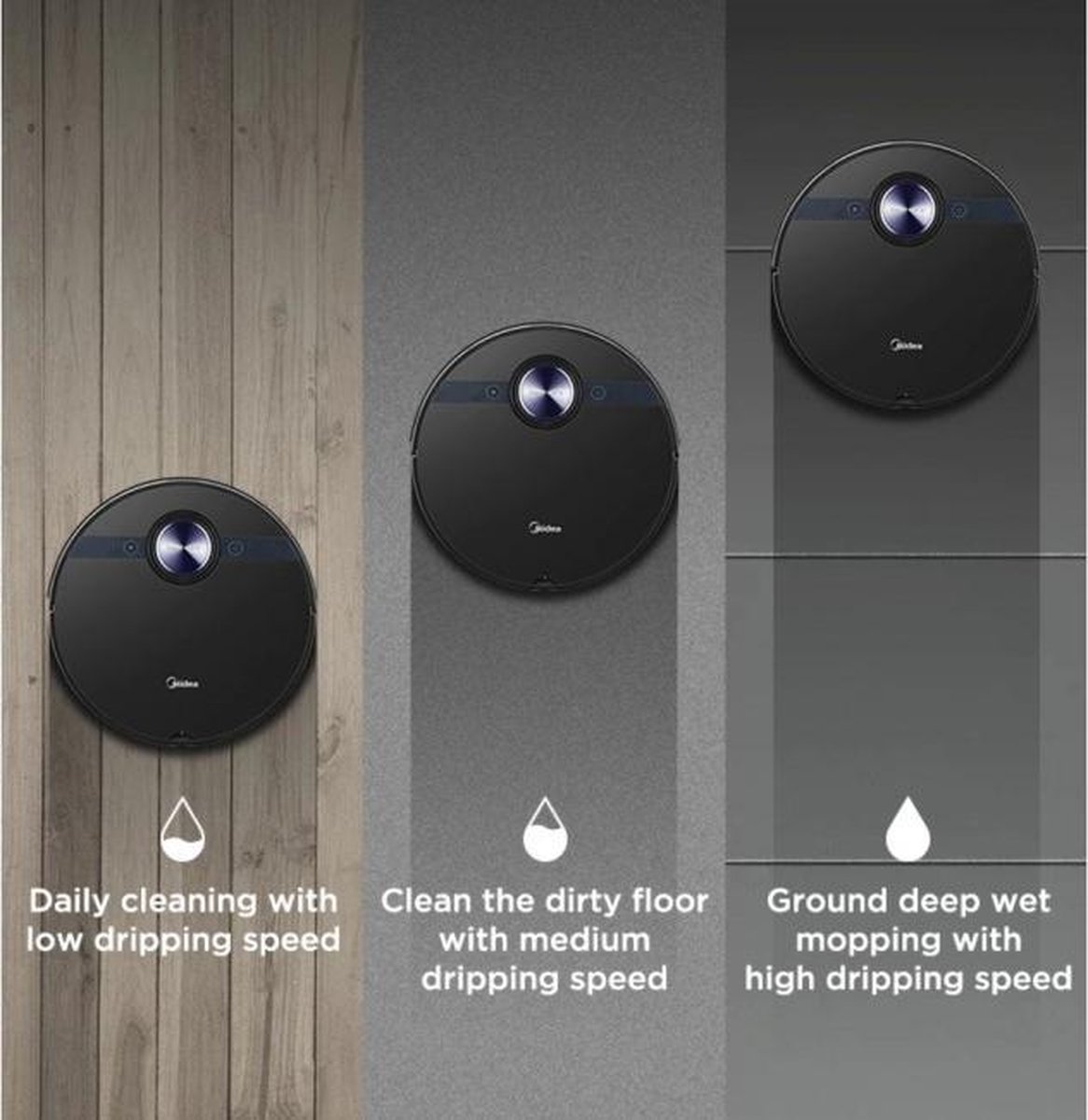 Midea M7 Robotstofzuiger Zwart