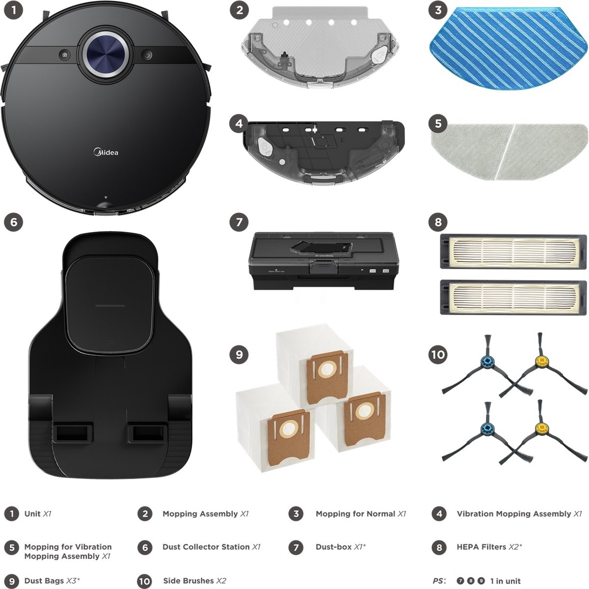 Midea S8+ Robotstofzuiger