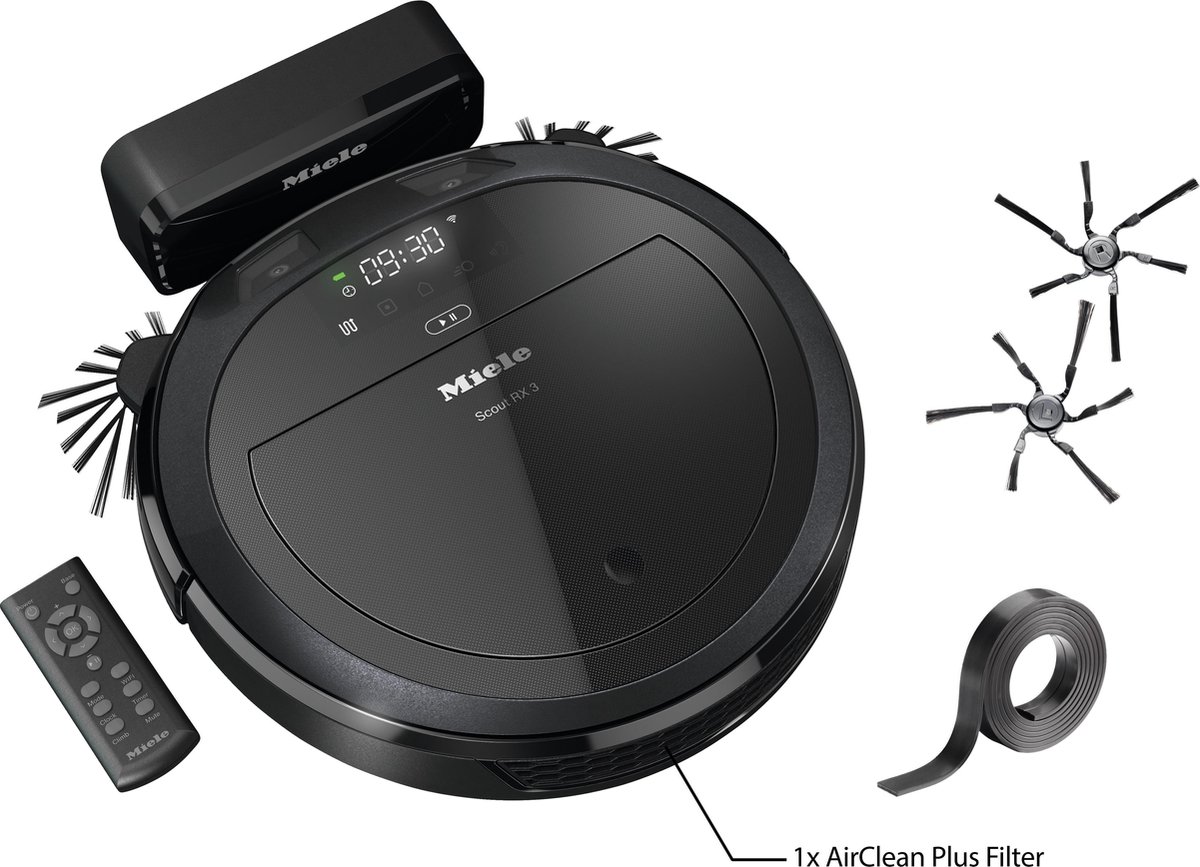 Miele Scout RX3 Robotstofzuiger Obsidiaanzwart