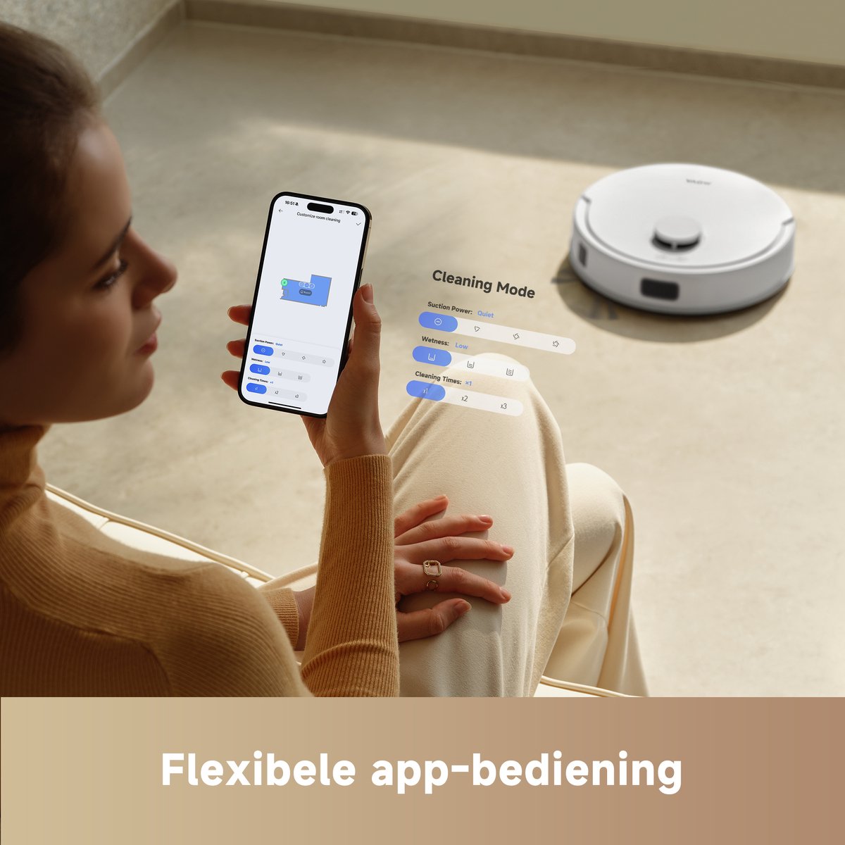 MOVA E20 Robotstofzuiger met dweilfunctie