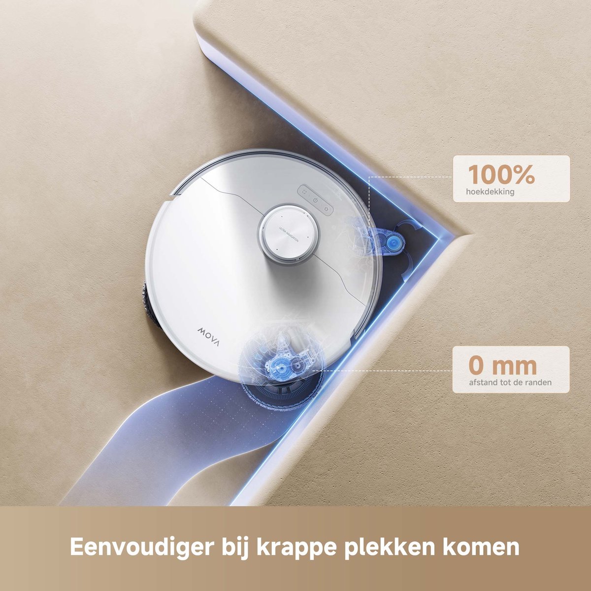 MOVA P50 Pro Ultra Robotstofzuiger met Dweilfunctie