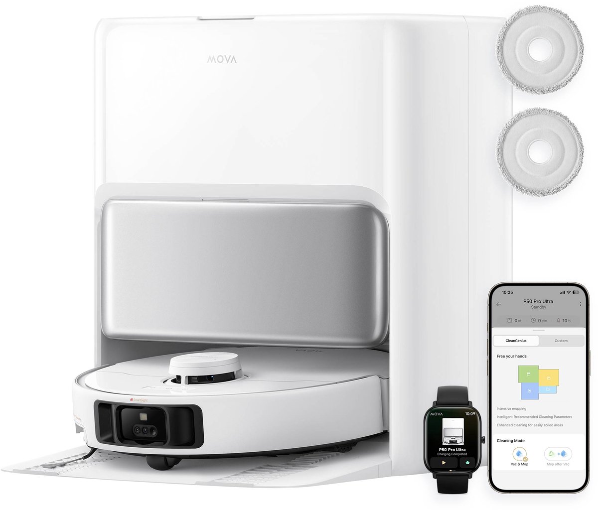 MOVA P50 Pro Ultra Robotstofzuiger met Dweilfunctie