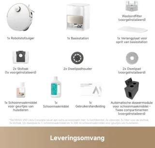 MOVA V50 Ultra Robotstofzuiger met Zelfreinigend Station Zwart
