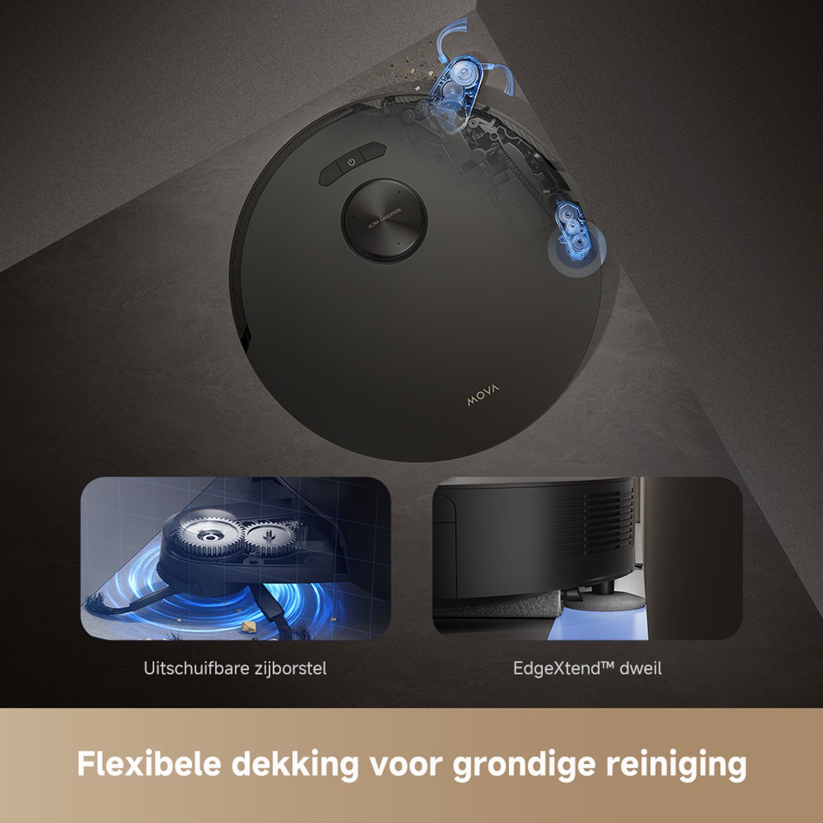 MOVA Z50 Ultra Robotstofzuiger met Dweilfunctie en Reinigingsstation