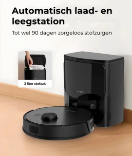 MYBOT X9 PRO Robotstofzuiger Met Dweilfunctie En Leegstation