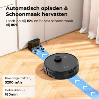MYBOT X9 Robotstofzuiger Met Dweilfunctie