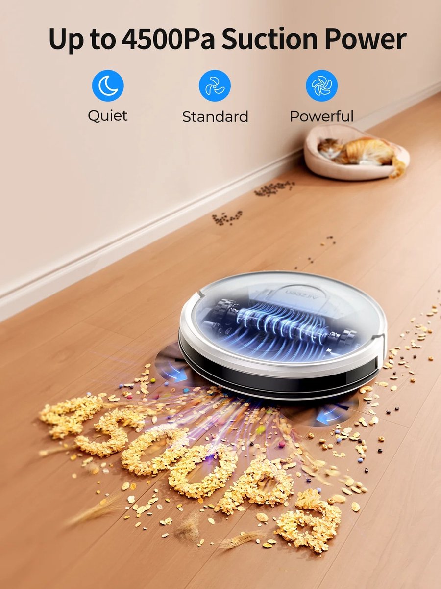 NÁMI Robotstofzuiger 3-in-1 Wit