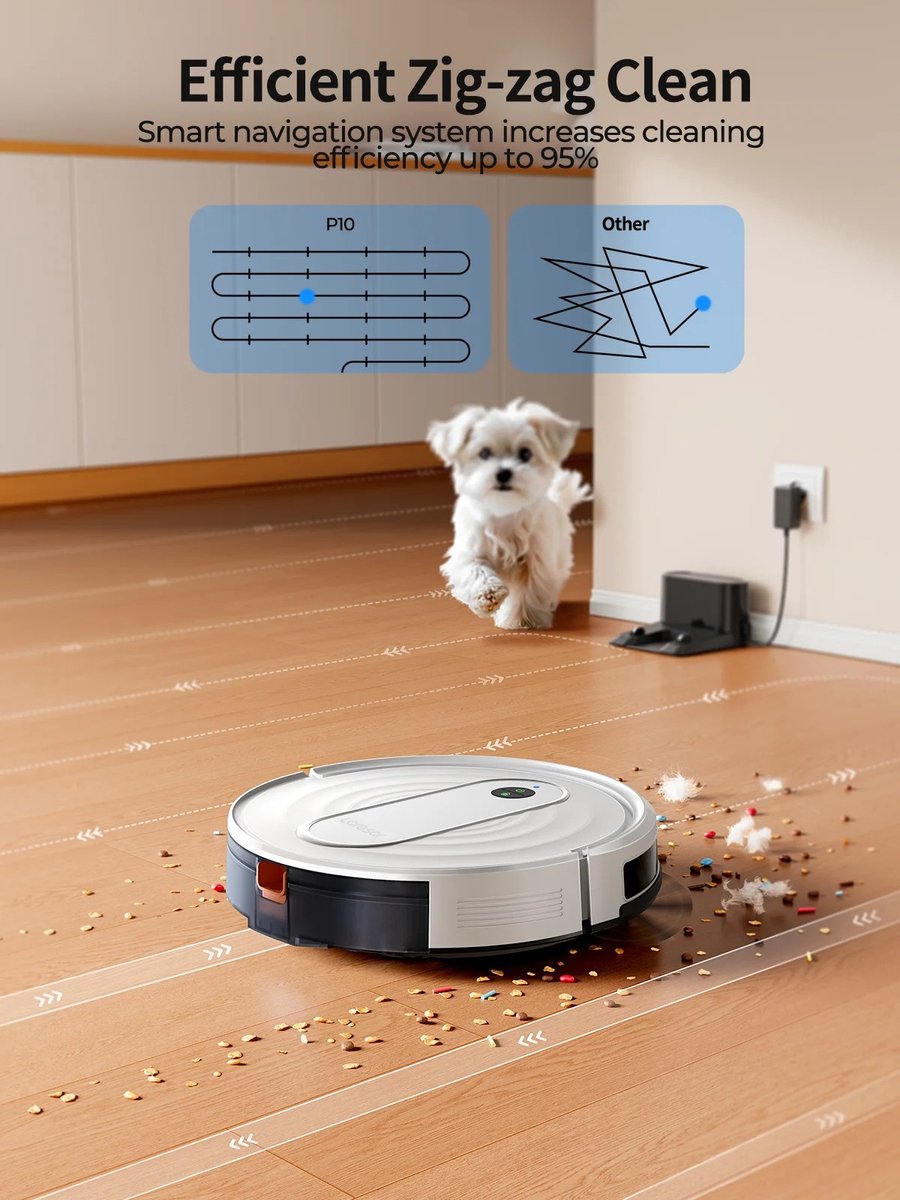 NÁMI Robotstofzuiger 3-in-1 Wit