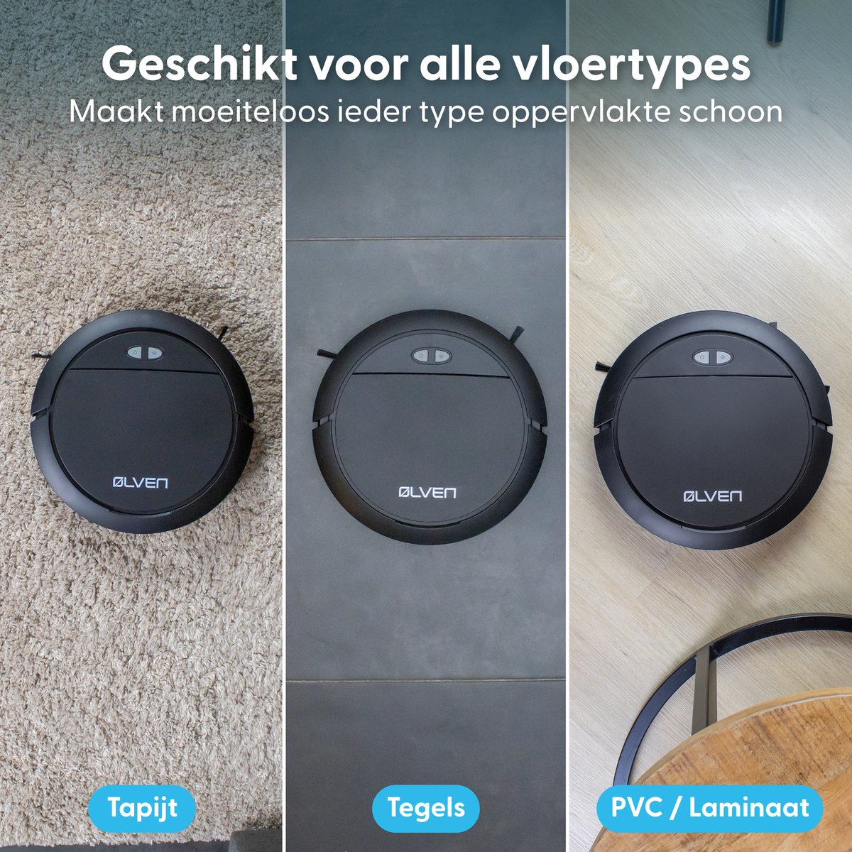 Ølven Robotstofzuiger Dweilrobot Met App En Laadstation