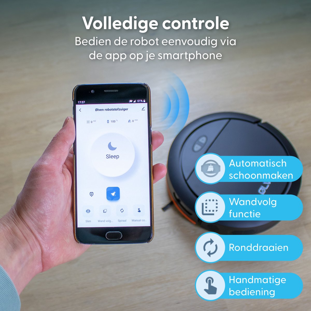 Ølven Robotstofzuiger Dweilrobot Met App En Laadstation