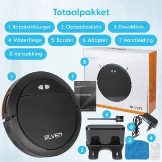 Ølven Robotstofzuiger Dweilrobot Met App En Laadstation