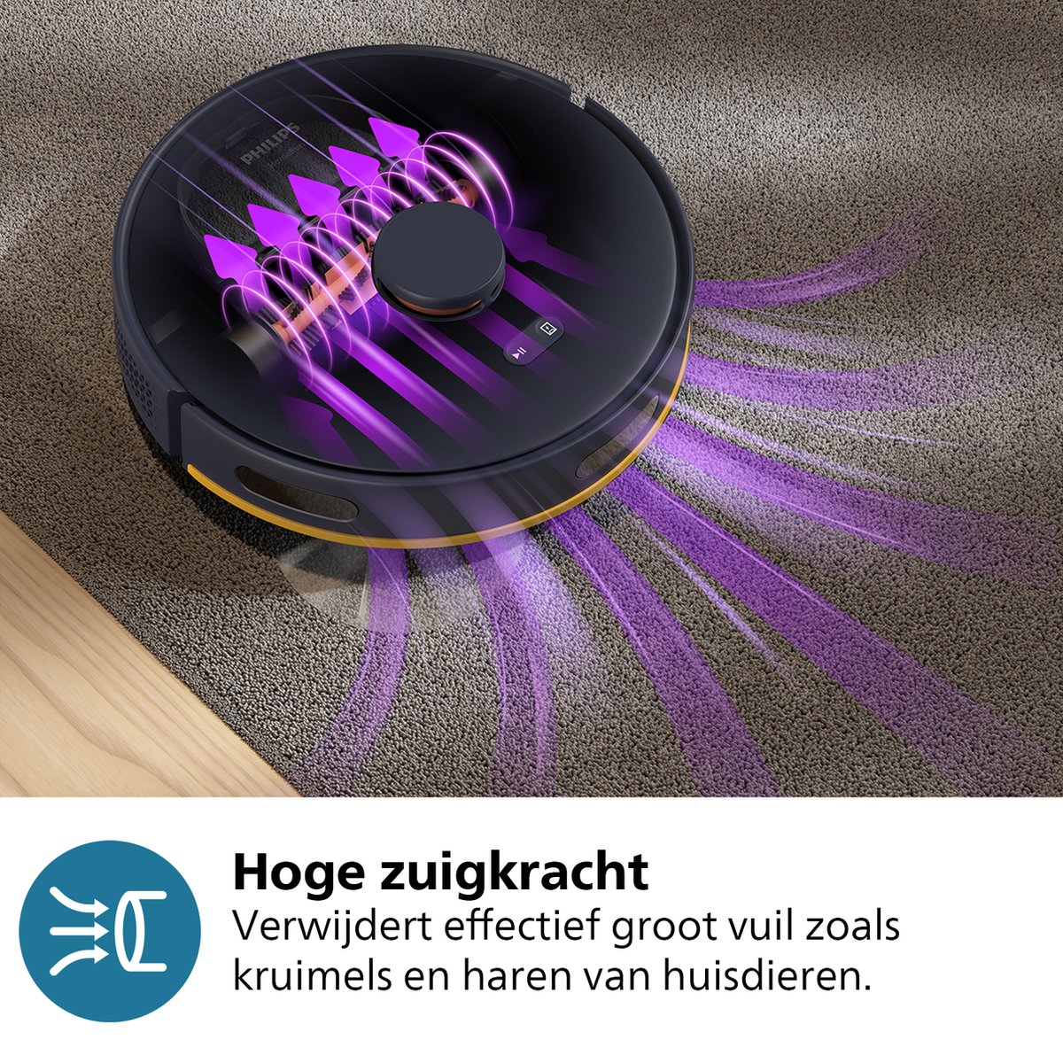 Philips HomeRun 2000 Series XU2100/10 Robotstofzuiger Marineblauw