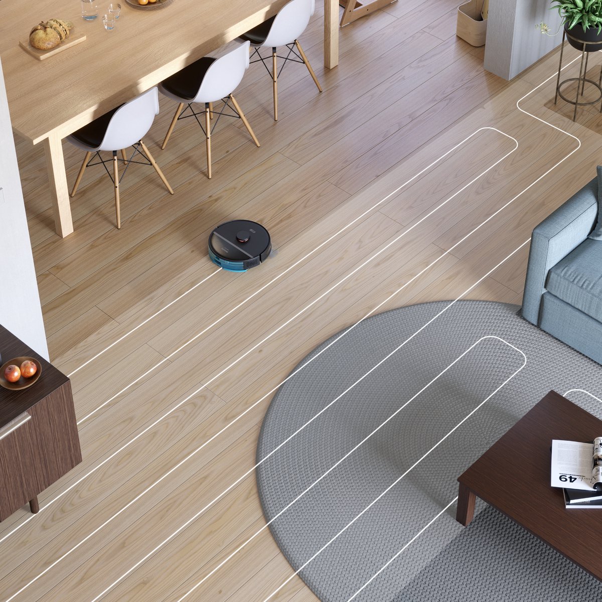 Philips HomeRun Aqua 3000 Series XU3000/01 Robotstofzuiger Zwart