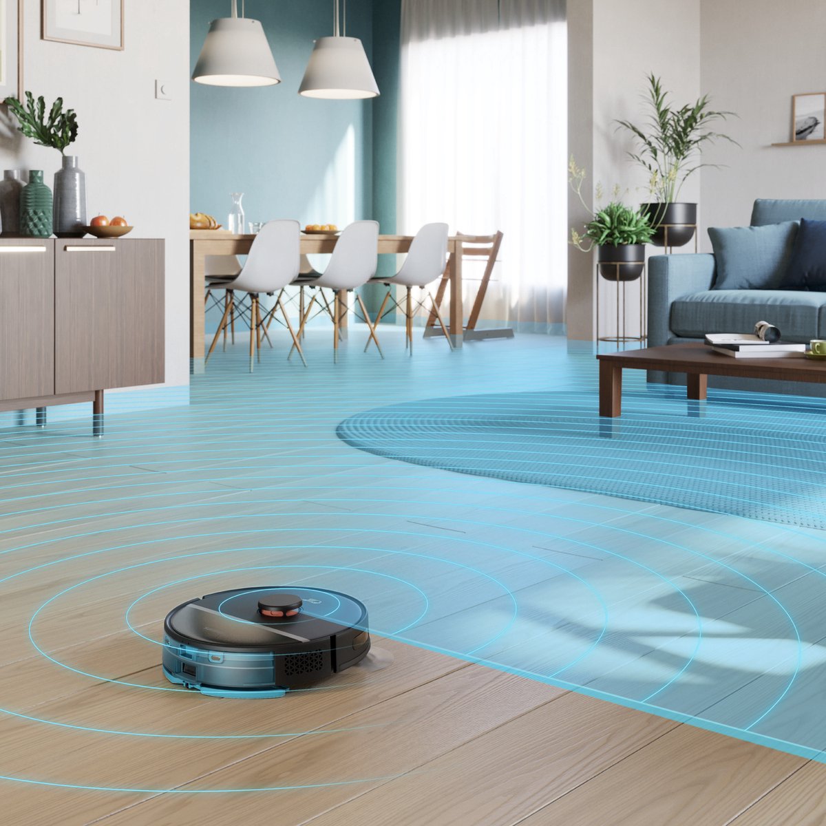 Philips HomeRun Aqua 3000 Series XU3000/01 Robotstofzuiger Zwart