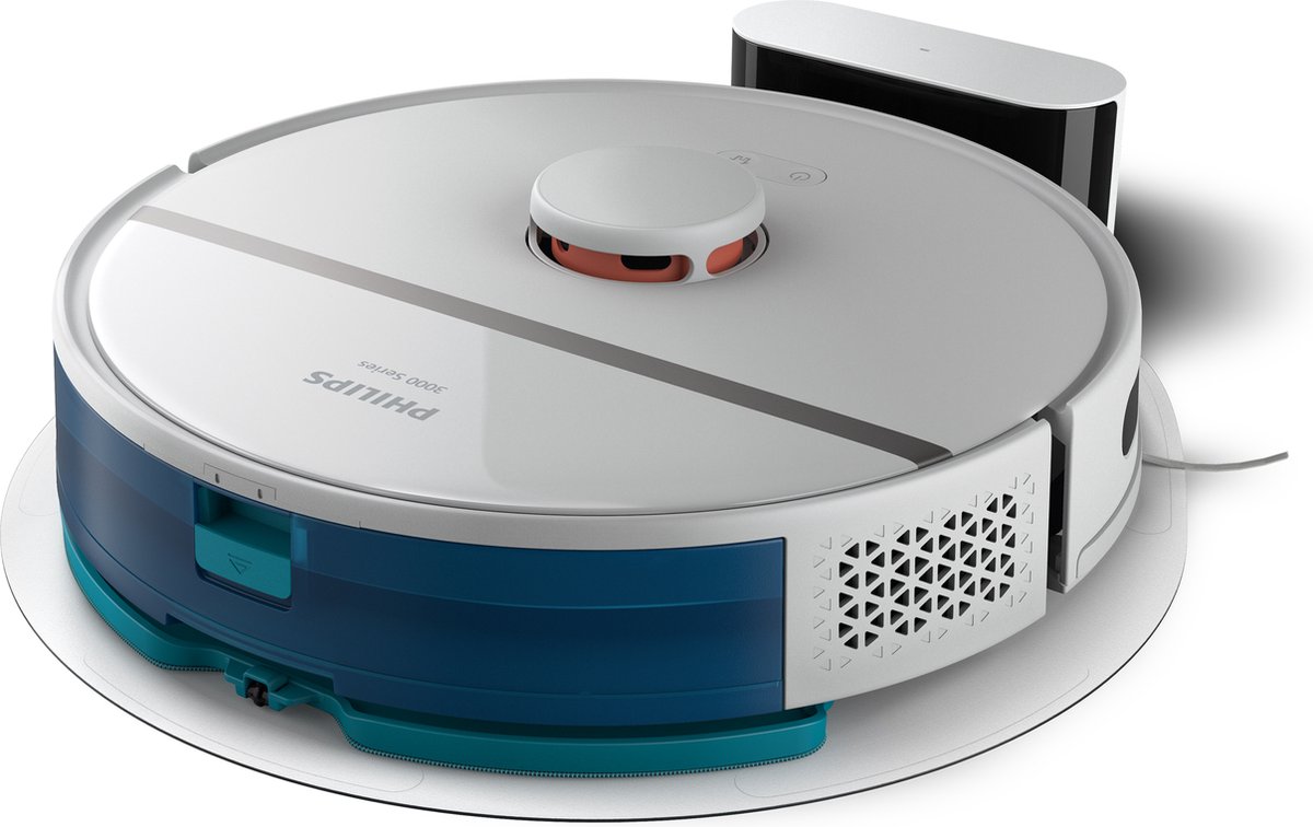 Philips HomeRun Aqua 3000 XU3000/02 Robotstofzuiger Wit Metallic