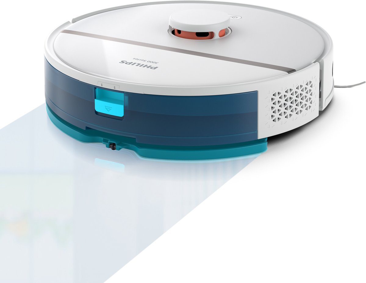 Philips HomeRun Aqua 3000 XU3000/02 Robotstofzuiger Wit Metallic
