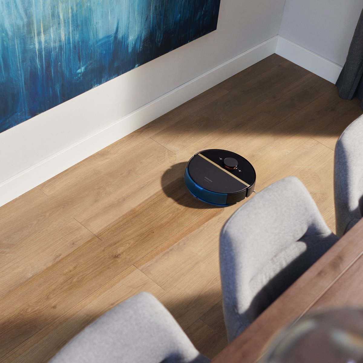 Philips HomeRun Aqua 7000 XU7000/01 Robotstofzuiger Zwart/Goud
