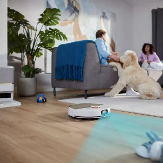 Philips HomeRun Aqua 7000 XU7000/02 Robotstofzuiger Wit/Goud