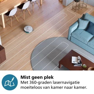 Philips HomeRun XU2000/20 robotstofzuiger wit