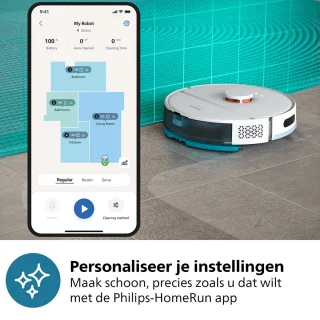 Philips HomeRun XU2000/20 robotstofzuiger wit