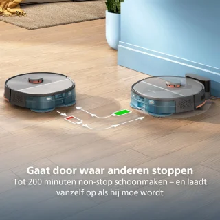 Philips Homerun XU5000/10 Robotstofzuiger met dweilfunctie