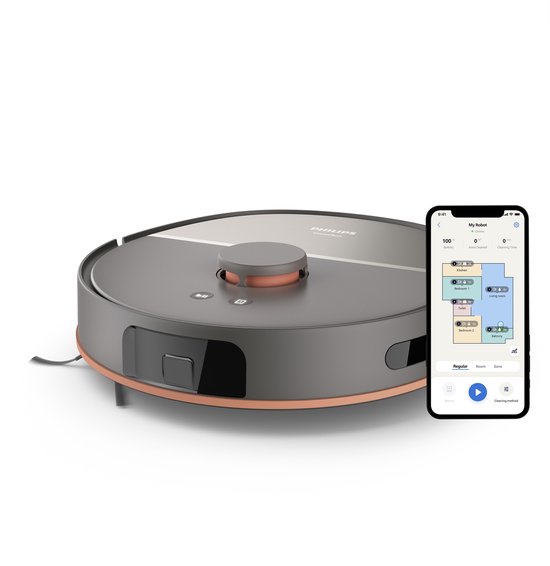 Philips Homerun XU5000/10 Robotstofzuiger met dweilfunctie