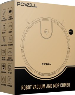 Powell Robotstofzuiger met Dweilfunctie Zwart