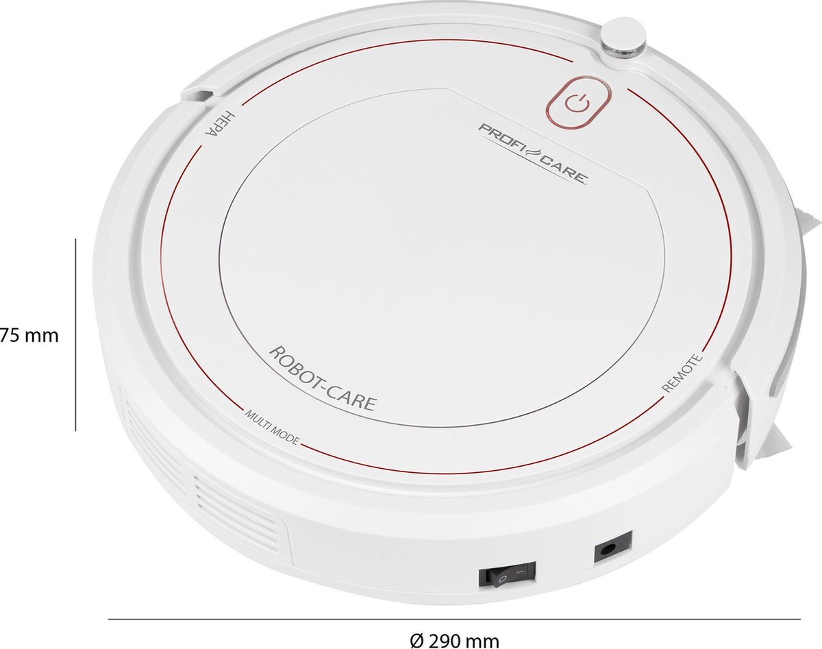 ProfiCare BSR 3042 Robotstofzuiger Wit