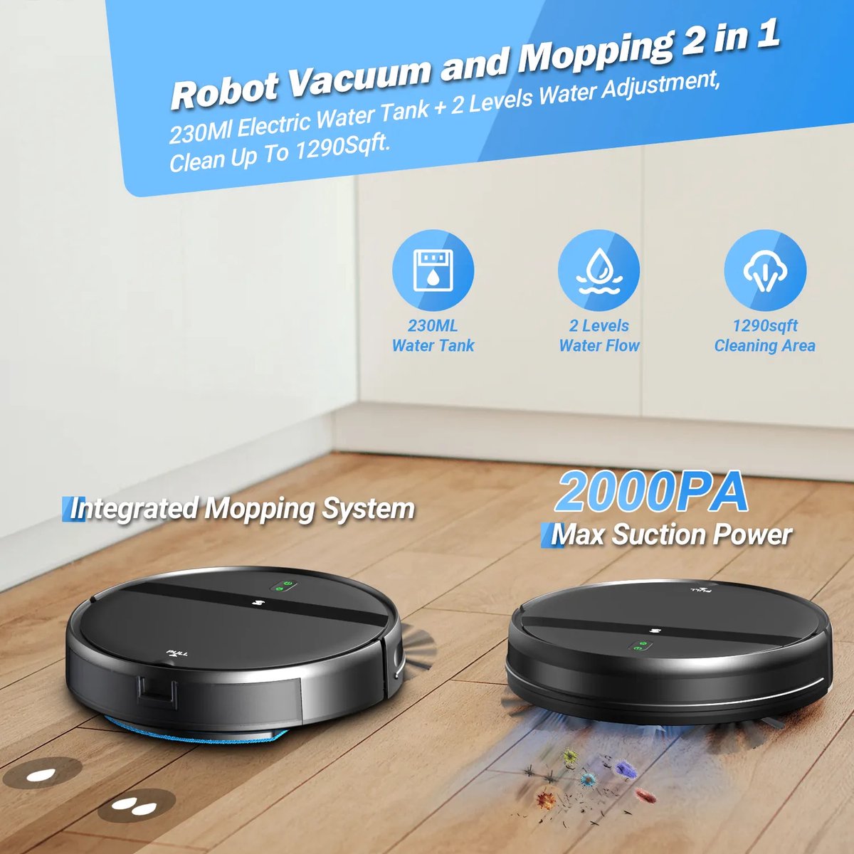 Promark Robotstofzuiger 2-in-1