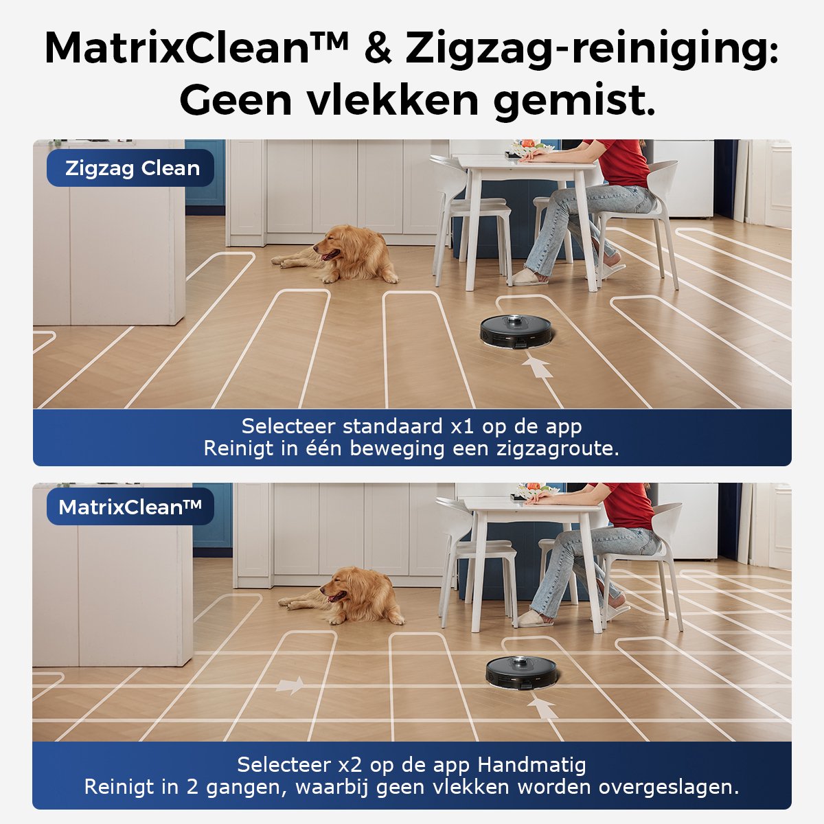 Proscenic Q8 Robotstofzuiger met Dweilfunctie