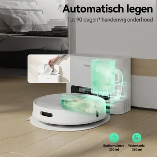 Redkey R10 Robotstofzuiger met dweilfunctie Wit
