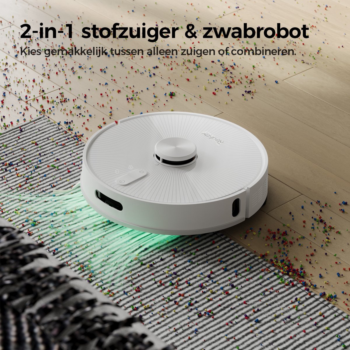 Redkey R10 Robotstofzuiger met dweilfunctie Wit