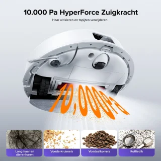Roborock Q10 S5+ Robotstofzuiger en Dweil - Wit