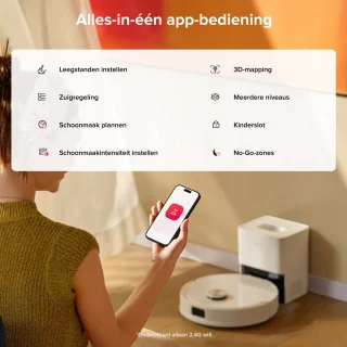 Roborock Q10 S5+ Robotstofzuiger en Dweil - Wit